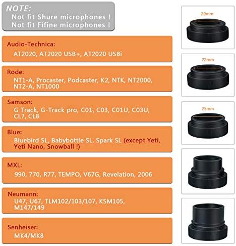 Shock mount for Samson microphone attached to an arm stand.