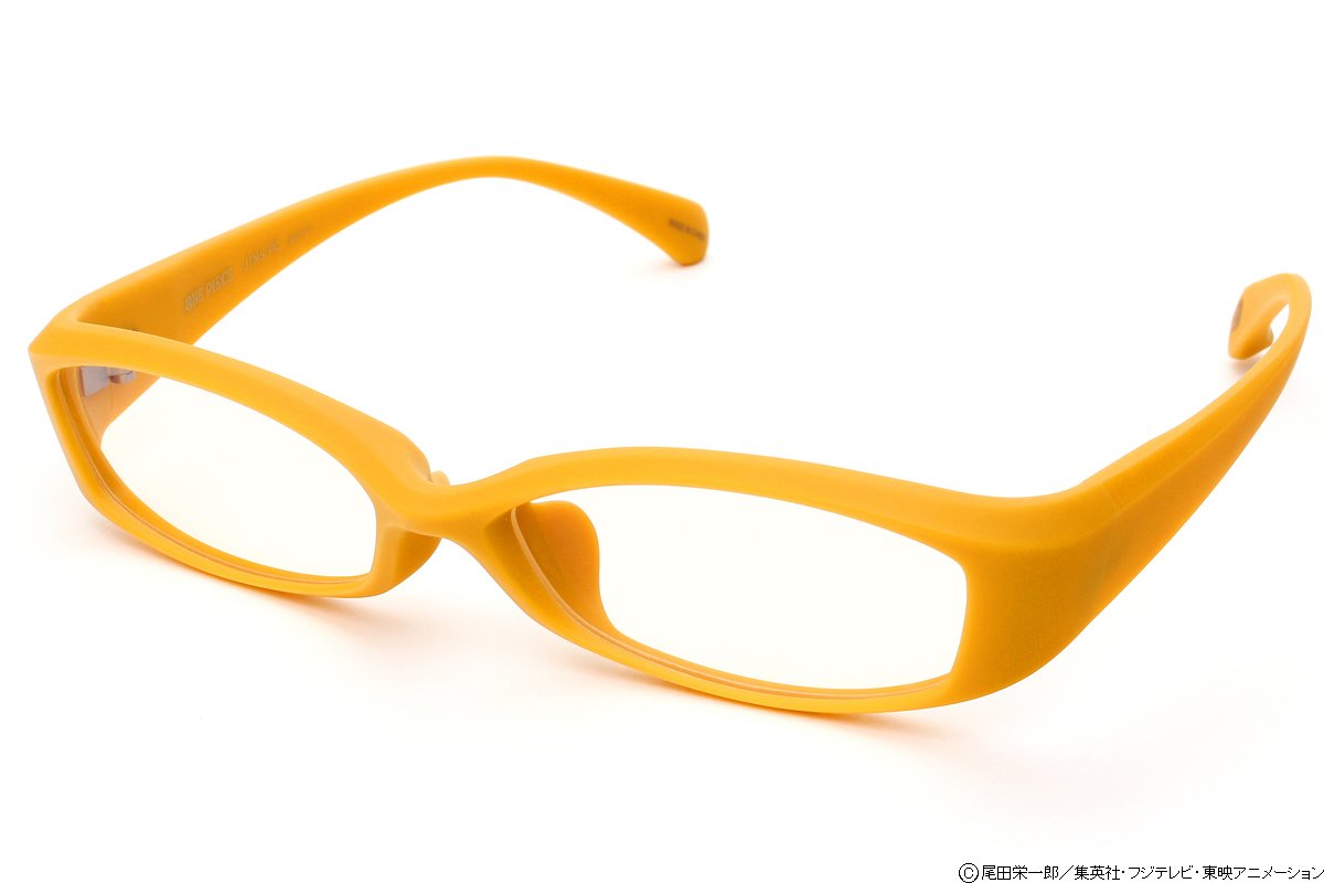 Jins Pc Glasses Computer Eyewear One Piece Usopp Model Matt Yellow Buy Online In India At Desertcart In Productid
