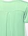 MBJ WT1057 Womens V Neck Short Sleeve Pleats Tunic Top M MINT