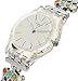Swatch Women's Originals LK368G Silver Stainless-Steel Analog Quartz Fashion Watch