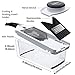 Adjustable Mandoline Slicer Vegetable Slicer - Godmorn 5 V Blades - V Slicer Veggie Slicer Mandoline Food Slicer - Mandoline Cutter Vegetable Cutter - Grater & Julienne Slicer