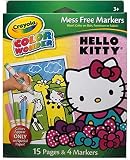 Crayola Color Wonder Markers, Mess Free Hello Kitty 15 Page Coloring Pad and 4 Markers