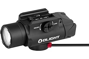 OLIGHT PL-3R Valkyrie Rechargeable Tactical Light, 1500 Lumens Rail-Mounted Weaponlight, LED Flashlight with Built-in Battery, Rail Locating Keys for 1913 Picatinny, GL Style