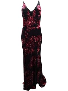 xscape strapless velvet gown