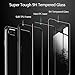 iPhone 7 Plus / 8 Plus Case，Cafele Clear Hybrid Case with Thin Tempered Glass Back Cover and Soft Silicone Rubber Bumper Frame for Apple iPhone 8 Plus / iPhone 7 Plus - Black Frame [Shock Absorption]