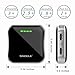 SINOELE Portable Power Bank 6600mAh Ultra Mini External Charger Battery Pack High Speed Charging for iPhone,Samsung, iPad and more (Black)