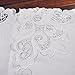 Handmade Embroidered Lace Tablecloth,Colour：White,Size: 33.5 Inch Square