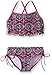 Kanu Surf Big Girls Hannah Fringe Bikini Swimsuit, Purple, 10