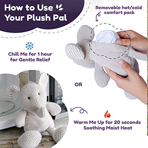 WILD BABY Elephant Stuffed Animal Heatable Microwavable Plush Pal