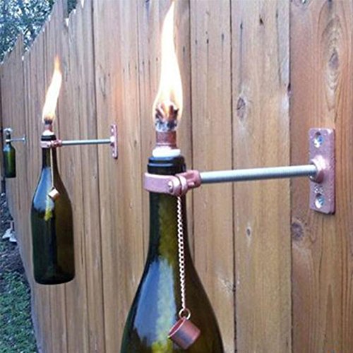 Homankit Long Life Fiberglass Replacement Tiki Torch Wick - 12 Packs - 1/2 by 9.85 Inches