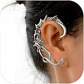 1Pcs Gothic Dragon Ear Cuff for Women Men Retro Dragon Cuff Earrings Vintage Cartilage Climber Ear Wrap Dragon Earring