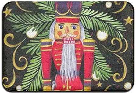 Nutcracker Front Cute Memory Foam Antiskid 15.7'' W?23.6'' L Safety Door Mats Rectangular Doormat