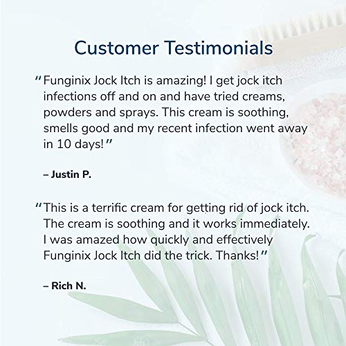 FUNGINIX Jock Itch Treatment Relieves Itching, Burning, Scaling, and