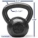 Yes4All Solid Cast Iron Kettlebell Weights Set , Great for Full Body Workout and Strength Training, Kettlebell 30 lbs (Black)