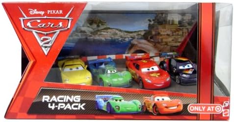 Amazon ディズニーカーズ2 キャラクターカー レーサー4台 マックイーン マックス ジェフ カルラ V5012マテル ミニカー ダイキャストカー おもちゃ