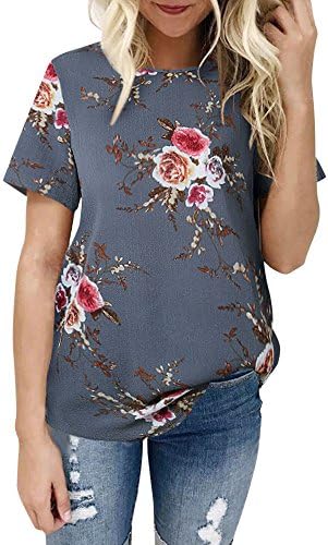 ZOMUSA Clearance! Women T-Shirt, Sleeveless/Short Sleeve Casual Floral Crop Vest Tank Top Cami Blouse