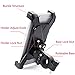 Bike Mount,EMIUP Universal Cell Phone Bicycle Handlebar & Motorcycle Holder Cradle with 360 Rotate for iPhone 6s 6 5s 5c 5,Samsung Galaxy S5 S4 S3, Google Nexus 5 4 and GPS Device Up to 3.7in wide