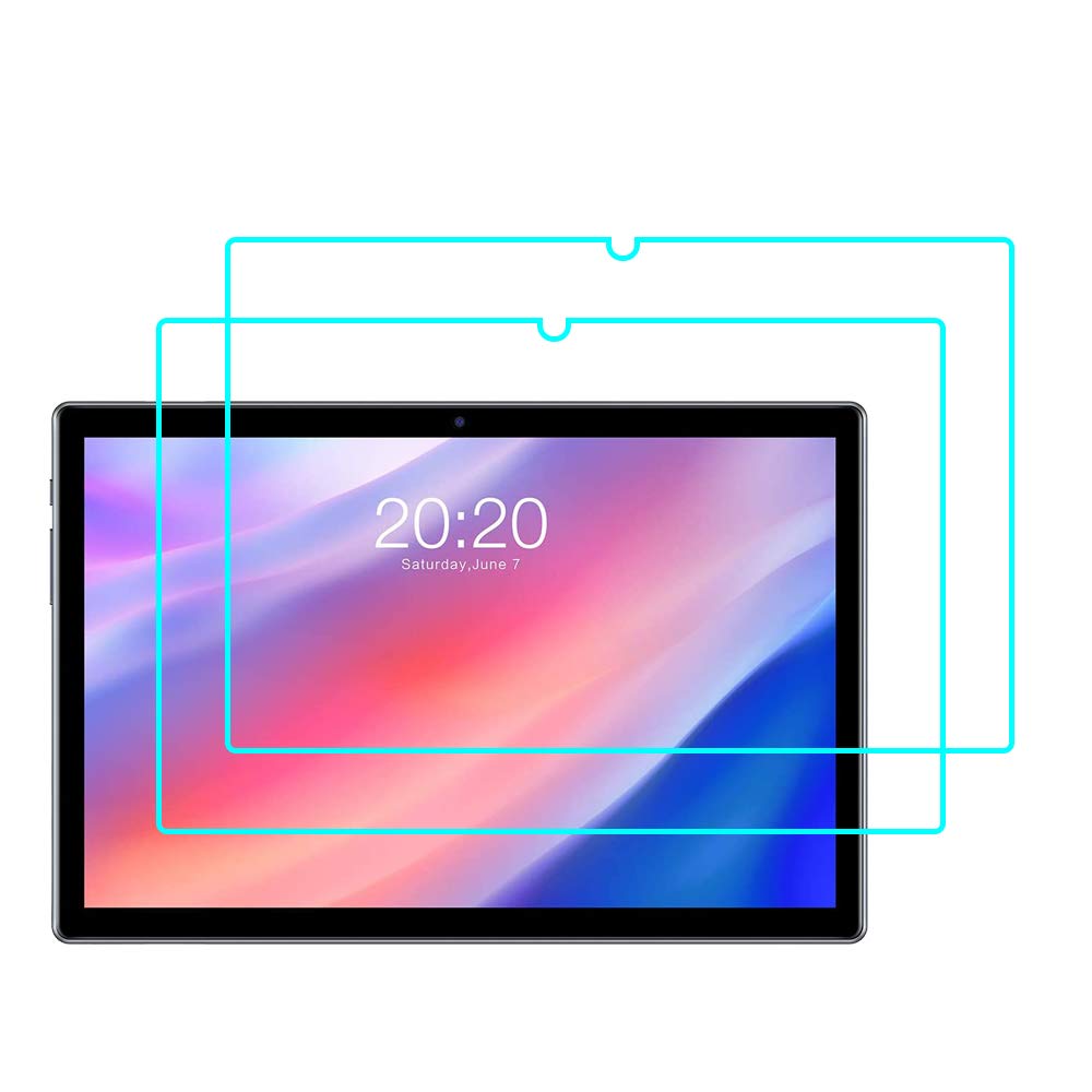RLTech Screen Protector for Teclast P20HD/Teclast M40 Pro, 9H Tempered Glass [Anti-Scratching] [Anti-Fingerprint] [Bubble-Free] Screen Protector for Teclast P20HD/Teclast M40 Pro, 2 PACK