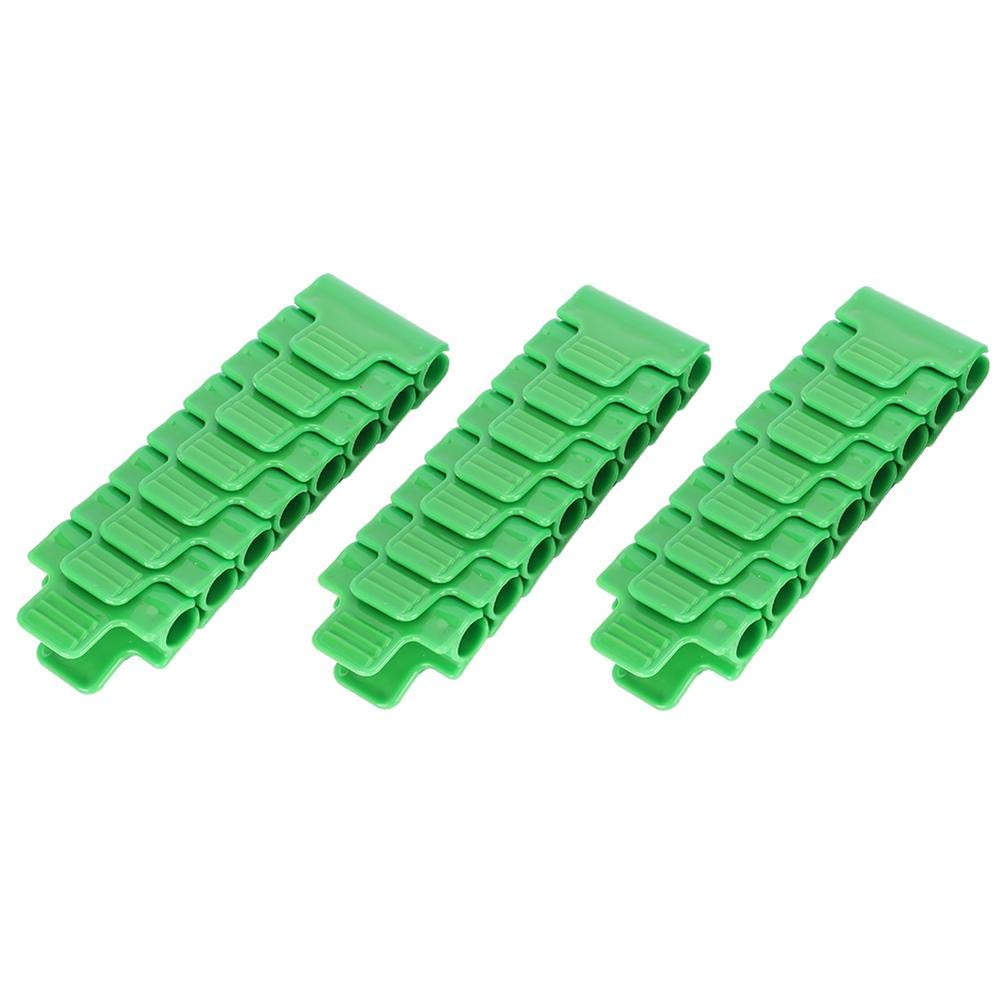 24Pcs Plastic Greenhouse Film Clip Clamp Gardening Tool Greenhouse Accessories for 11mm Tube Greenhouse Plastic Shade Cloth Attachment