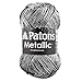Patons Metallic Yarn, 3oz, Gauge 4 Medium Pewter - For Crochet, Knitting & Crafting