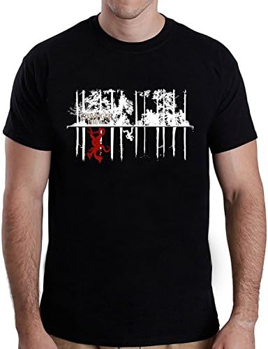 anhua xu Stranger Things Creative Silhouette for Black Mens T shirt