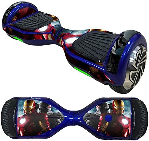 FreeSticker Protective Vinyl Skin Decal for Self Balancing Scooter Hoverboard mini hover 2 wheel x1 razor wrap cover sticker Action , Horror games and Superheroes super graphic (Iron man)