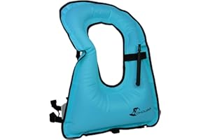 WILLCEAL Snorkel Vest for Adults, Inflatable Swim Vest Jackets for Women/Men,Swimming Vests for Kayaking, Paddle Boarding, Fishing, Surfing, Snorkel, Watersports, Rafting