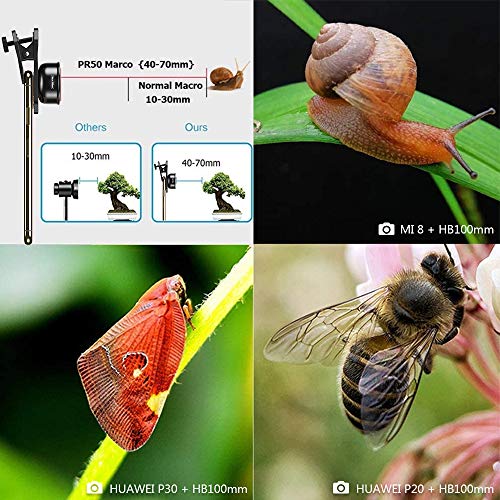 Apexel HD-Objektiv, 100 mm Makroobjektiv für iPhone X/8/8Plus/7/Plus, Samsung Galaxy S10/S10 Plus, Huawei und die… – Bild 5