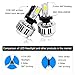 SOCAL-LED H4 (9003 HB2) 72W 3Light Automotive LED Bulbs Hi/Lo Headlight Conversion Kit 6000K Xenon White Halogen/HID Replacement