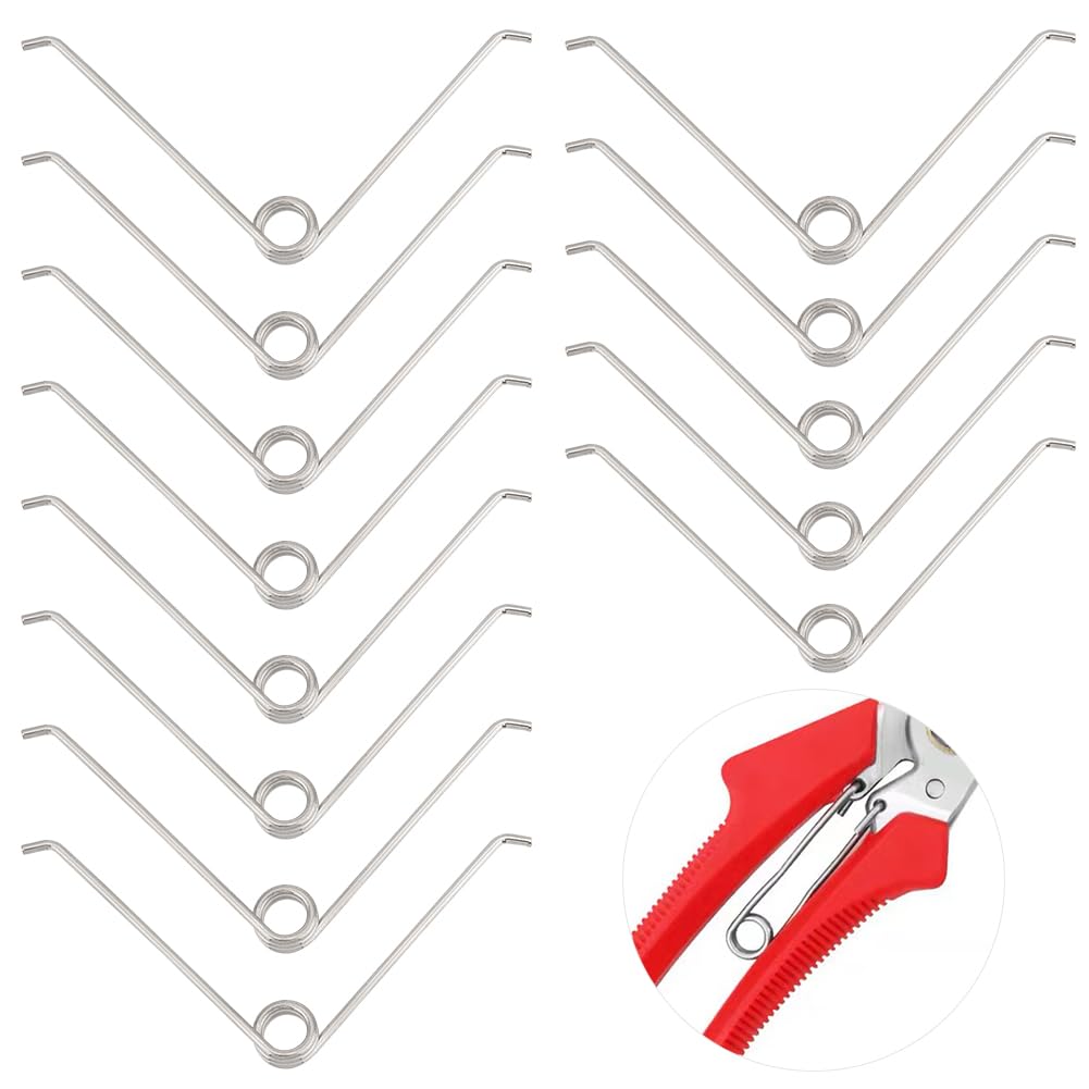 BENECREAT 36Pcs V-Shape Torsion Springs, Carbon Steel, 1.8mm Wire Dia, 11mm Length - for Scissors, Shears, Tools, DIY Crafts, Furniture Repair