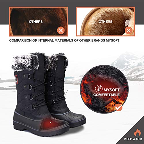 mysoft-Womens-Snow-Boots-Warm-Faux-Fur-Lined-Mid-Calf-Winter-Boots