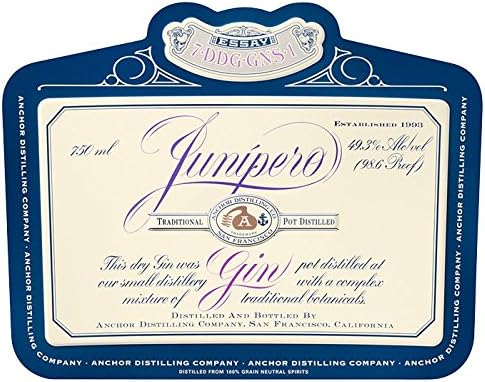 Junipero Gin Metal Sign (Tacker)