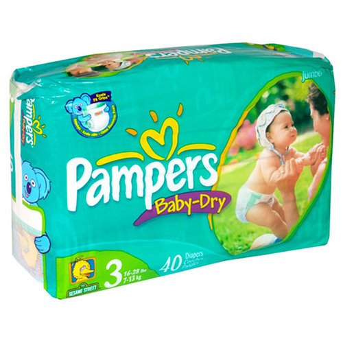 Pampers Baby Dry flex sesame street diapers - size 3 (037000420019)