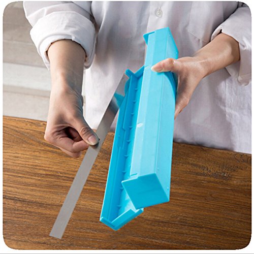 Daycount® Food Wrap Dispenser, Cling Film Cutter With Wrap Dispenser Preservative Foil Film Cutter Wrap Cutter kitchen Tools (Green)