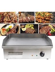 ZHFEISY Electric Griddles - 3000W Non-Stick Commercial/Home Kitchen BBQ Electric Grill Teppanyaki Hot Plate with Drip Tray & Temperature Control for Indoor/Outdoor Working Area:22