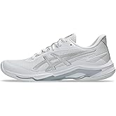 ASICS Women's Netburner Ballistic FlyteFoam 4 Volleyball Shoes, 9, White/Pure Silver