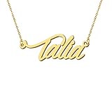 Aoloshow Talia Pendant Name Necklace Stainless