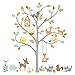 RoomMates RMK2729SLM Woodland Fox & Friends Tree Peel and Stick Wall Decals