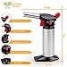 Culinary Blow Torch, Inpher Chef Cooking Torch Lighter, Butane Refillable, Flame Adjustable (MAX 2500°F) with Safety Lock for Cooking, BBQ, Baking, Brulee, Creme, DIY Soldering & more