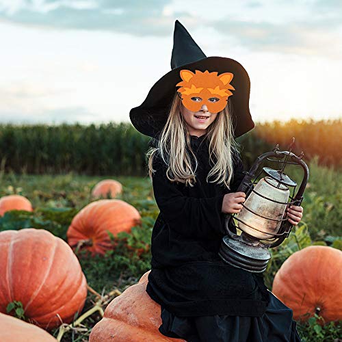 CPPSLEE Halloween Mask Craft Kits- Masks and Cuffs Kit With Stickers, Shapes, Self-Adhesive Foam,Various accessories