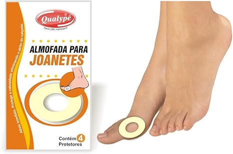 Protetor almofada para joanetes, QUALYPÉ, BRANCO, ÚNICO