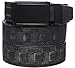 SlideBelts Men's Matte Black Leather Ratchet Belt - Custom Fit