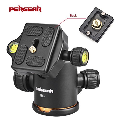 Pergear-Heavy-Duty-Photography-Camera-Tripod-Ball-Head-360-Degree-Fluid-Rotation-Tripod-Ballhead