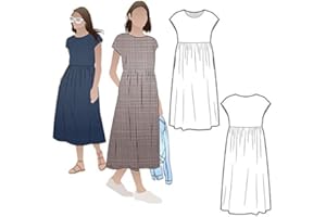 Style Arc Sewing Pattern - Montana Midi Dress (Sizes 18-30)
