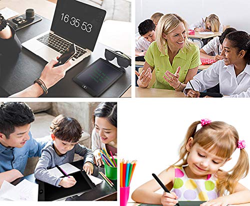 LCD Writing Tablet, 8.5 inch Electronic Drawing Pads w Glove for Kids Portable Reusable Erasable Graphics Board Digital Drawing Writing Tablet Doodle pad Handwriting Paper for School Home or Office