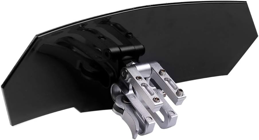 AQIMY Adjustable Windscreen Extension Cold Wind Shield for Honda Suzuki Kawasaki Yamaha BMW Harley