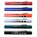 Primacare DL-9224 Pack of 6 Disposable Diagnostic Penlight with Imprinted Pupil Gauge, Lightweight and Moulded Plastic Body Medical Pen Light for Nurse, Student, Doctors EMT, Multicolor