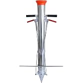 BOZHENYULEI Seedling Transplanter Bulb Planter Tool Long Handle Double Handle Stainless Steel Seedling Transplant Tools Planting Garden Tool