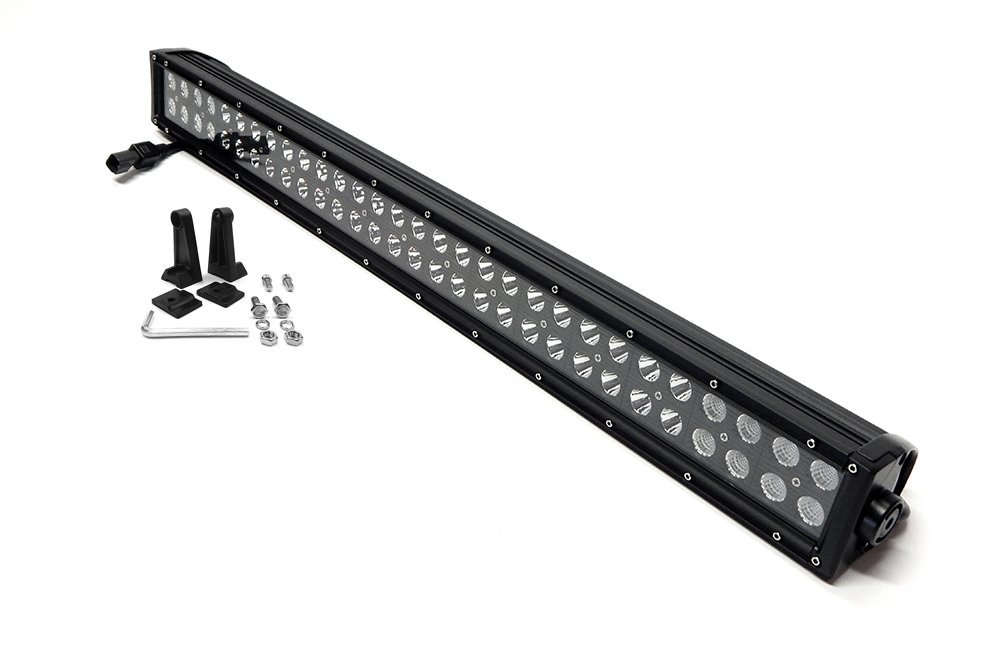 Photo 1 of "Southern Truck 75040 40"" LED Light Bar (Face Str, Dbl Row, Combo Flood/Beam 240w/DT Harness 79900/19,200 Lumens)", black series