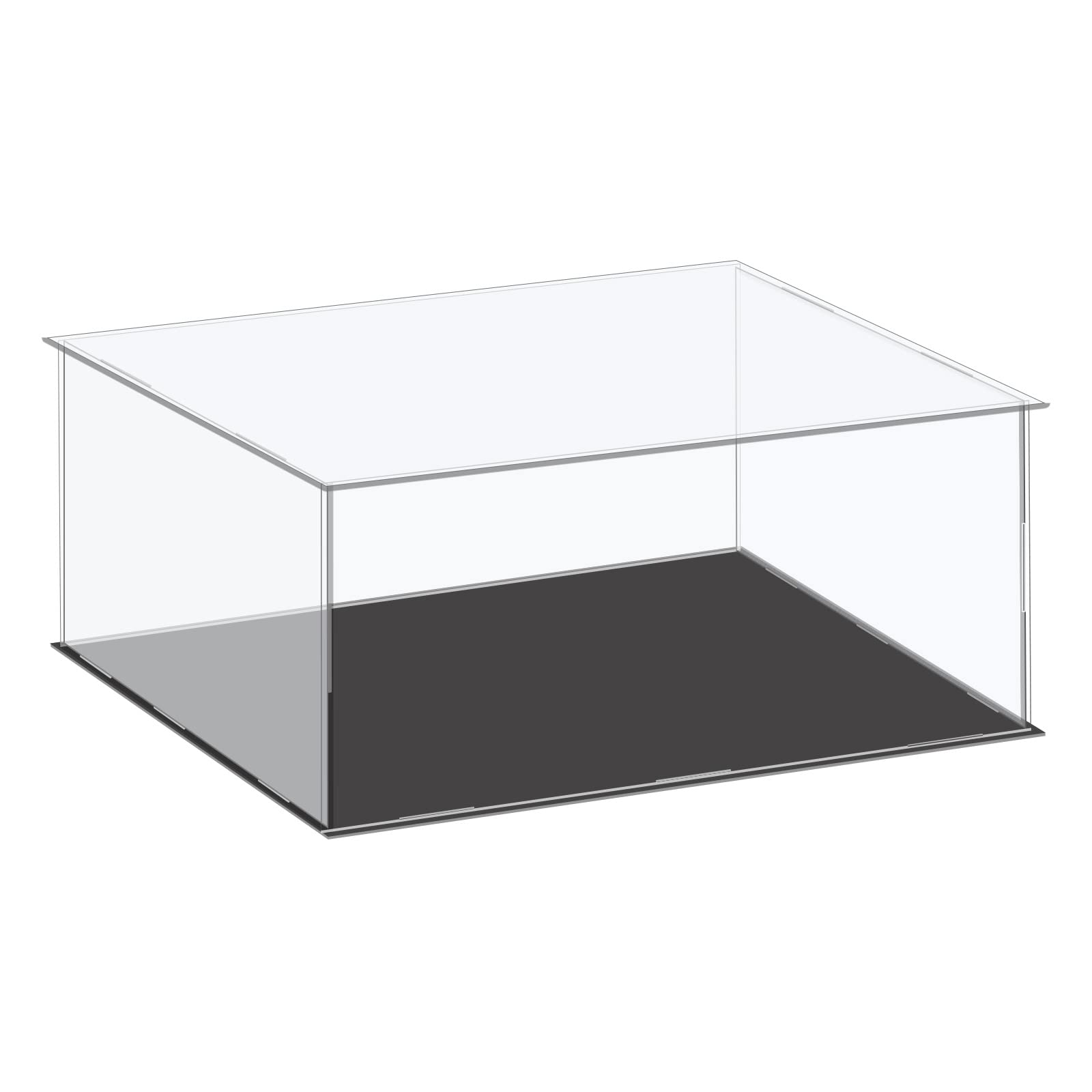 Photo 1 of MECCANIXITY Acrylic Display Case Plastic Box Cube Storage Box Clear Small Assemble Dustproof Showcase 14.1x12.2x6.1 Inch for Collectibles Items